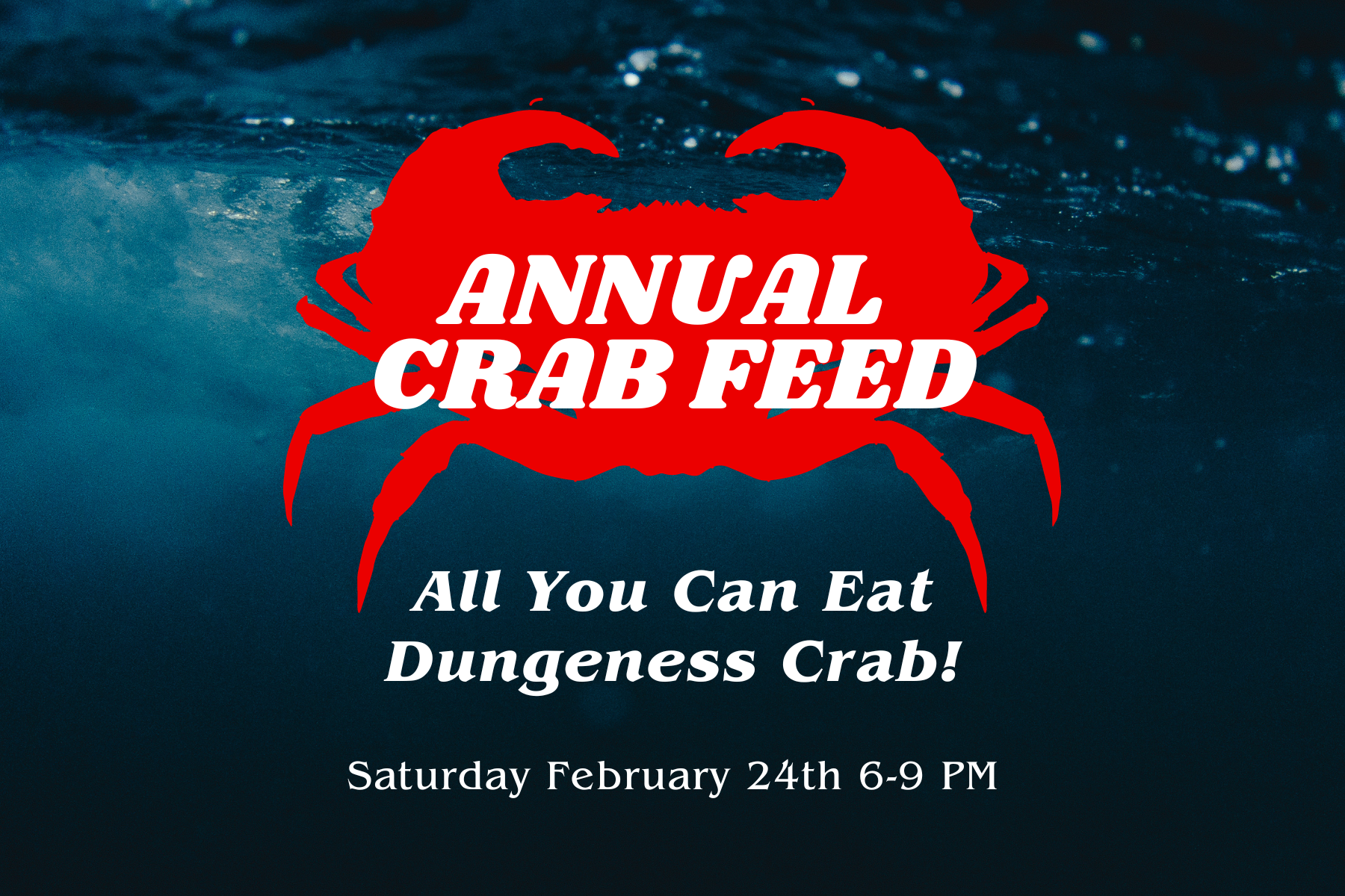 Mather Annual Crab Feed social 6 x 4 in